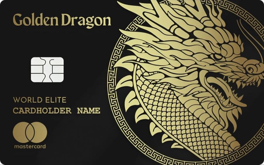 Design Dragão Dourado